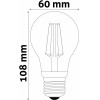Avide Led Filament Globe 3.8W E27 Ww 3000K Super High Lumen - (ABLFG27WW-3.8W)