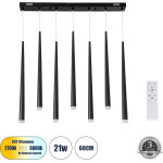 GloboStar Tears �������� ��������� ������ Design Led Cct 21W 2310lm 180� Ac 220-240V - �������� �������� ���� ���������������� All In One ����� 6000k+������ 4500k+����� 2700k Dimmable �70 x �3.2 x �60cm - ����� - 3 Years Warranty - (61311)