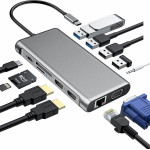 ���������� 12in1 Usb C Hub Dual Hdmi USB2.0 x 4