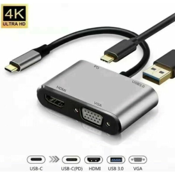 ���������� 4in1 Hdmi Vga USB3.0 PD