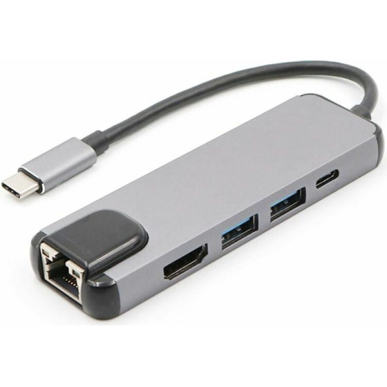 ���������� 4in1 Type-C To Hdmi RJ45 USB3.0 PD