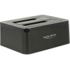 DeLock Docking Station Clone function, 2x HDD/SSD, 6Gb/s, ����� - (62661)