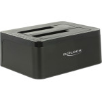 DeLock Docking Station Clone function, 2x HDD/SSD, 6Gb/s, ����� - (62661)
