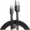 Baseus Cafule Braided Usb 2.0 Cable USB-C Male - USB-A Male ����� 1m - (CATKLF-BG1)
