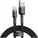Baseus Cafule Braided Usb 2.0 Cable USB-C Male - USB-A Male ����� 1m - (CATKLF-BG1)