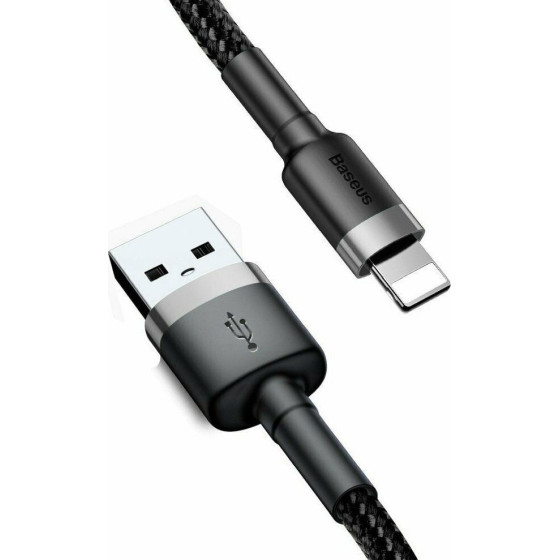 Baseus Cafule Braided Usb To Lightning Cable ����� 2m - (CALKLF-CG1)