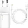 Baseus ��������� �� ���� USB-C ��� ������� Lightning 20W Power Delivery ������ (Super Si 1C) - (TZCCSUP-B02)