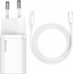 Baseus ��������� �� ���� USB-C ��� ������� Lightning 20W Power Delivery ������ (Super Si 1C) - (TZCCSUP-B02)