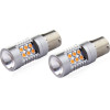 AMiO PY21W 12/24V 6.000k 0.54A - 6.48W 800lm Led 24xSMD3030 CAN-Bus ��������� 18x56mm -2 ���. - (02580)