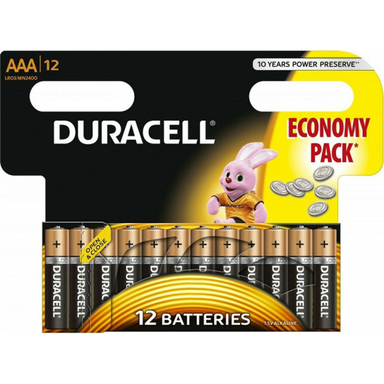 Duracell ��������� ��������� Aaa 1.5V 12��� - (DRAAALR03)