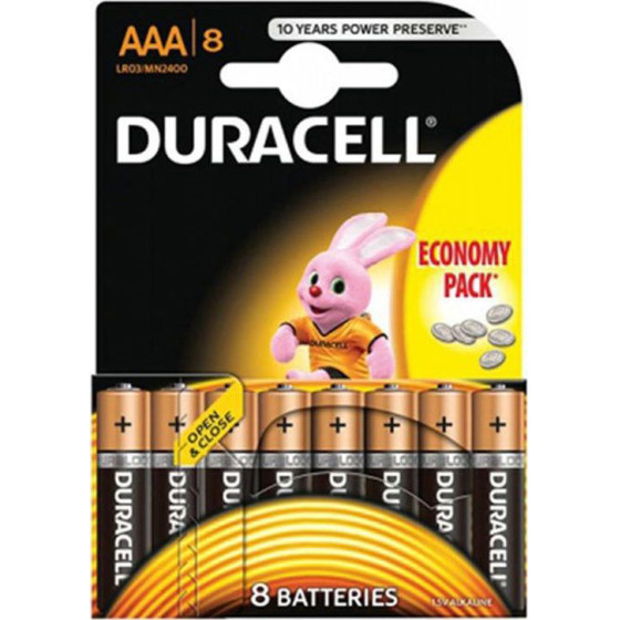 Duracell ��������� ��������� Aaa 1.5V 8��� - (DBAAALR03)