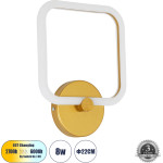 GloboStar Eliza ��������� ������ - ������ Design Led Cct 8W 960lm 360� Ac 220-240V - �������� �������� ���� �������� On/Off All In One ����� 6000k+������ 4500k+����� 2700k �22 x �5 x �28.5cm - ����� - 3 Years Warranty - (61344)