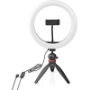 Nedis RLSTND100BK Ring Light 10iNch 120 LED's 2700 - 6700K Tripod BLACK