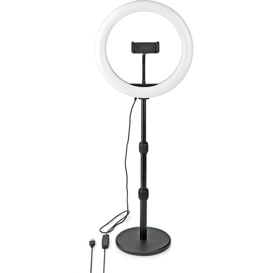Nedis RLSTND200BK Ring Light 10iNch 120 LED's 2700 - 6700K Desktop BLACK