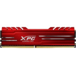Adata Ram Dimm 8GB Gammix D10 DDR4, 3200MHz, CL16, RED, RETAIL, LTW. - (AX4U32008G16A-SR10)
