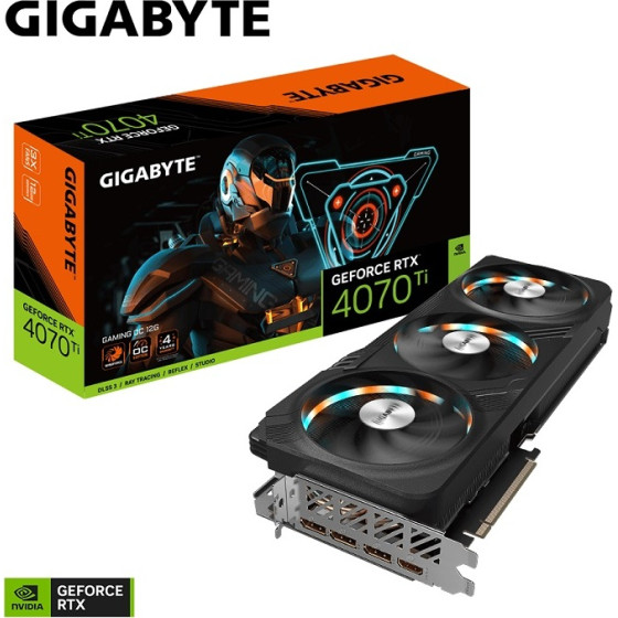 Gigabyte RTX 4070 Ti GV-N407TGaming OC-12GD, 12GB GDDR6X - (GV-N407TGAMINGOC12GD)