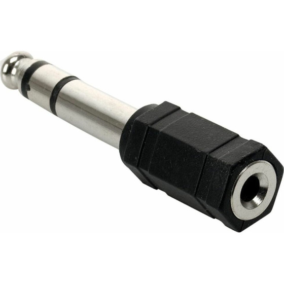 Powertech ���������� Stereo 6.35mm �� 3.5mm ������, 5��� - (CAB-J018)