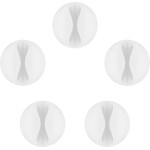 Goobay ��������� �������� ��������� 1 ����, �7.8mm, �����, 5��� - (95183)