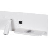 GloboStar Paladin �������� ��������� ������ - ������ ����������� Bed Side Led 6W 720lm 36� Ac 220-240V - Reading Light & ������ �������� - ��������� Usb 3A & Wireless 20W - �30 x �11 x �12cm - ������ ����� 4500K - ����� - ���� - (61354)