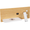 GloboStar Paladin �������� ��������� ������ - ������ ����������� Bed Side Led 6W 720lm 36� Ac 220-240V - Reading Light & ������ �������� - ��������� Usb 3A & Wireless 20W - �30x�11x�12cm - ������ ����� 4500K - ���� ����� �������� - (61359)