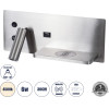 GloboStar Paladin �������� ��������� ������ - ������ ����������� Bed Side Led 6W 720lm 36� Ac 220-240V - Reading Light & ������ �������� - ��������� Usb 3A & Wireless 20W �30x�11x�12cm - ������ ����� 4500K ����� �������� ���� - (61356)