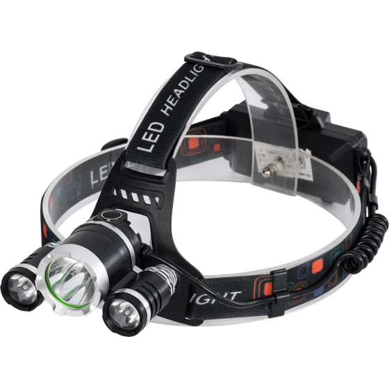 GloboStar ������� ����� ������� ����������������� Led Luminus 1 x Cree XM-L2 T6 & 2 Xpe Led Chip x 30W 3000lm 60� ������ �� 2 x 18650 �������� 4400mAh Usb 2.0 - 4 Modes - ��������� IP54 ����� ����� 6000K �7.5 x �7 x �6cm - (69926)