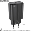 Lamtech Fast Charger TYPE-C PD20W Black - (LAM112716)