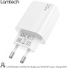 Lamtech Fast Charger TYPE-C PD20W White - (LAM112686)