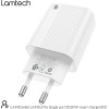 Lamtech Fast Charger TYPE-C PD20W White - (LAM112686)