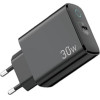 Lamtech Fast Charger TYPE-C PD30W Black - (LAM112730)