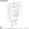 Lamtech Fast Charger TYPE-C PD30W White - (LAM112709)