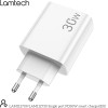 Lamtech Fast Charger TYPE-C PD30W White - (LAM112709)