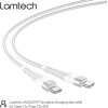 Lamtech Hq Unbreakable Cable TYPE-C To TYPE-C White 1M - (LAM112747)