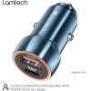 Lamtech Metal Car Charger QC3.0 & PD20W Saphire Blue - (LAM112679)
