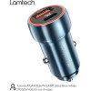 Lamtech Metal Car Charger QC3.0 & PD20W Saphire Blue - (LAM112679)