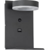 GloboStar Crown �������� ��������� ������ - ������ ����������� Bed Side Led 5W 550lm 120� Ac 220-240V - Reading Light - ��������� Usb 3A - �15 x �15 x �23cm - ������ ����� 4500K - ���� ������� - (61372)
