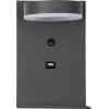 GloboStar Crown �������� ��������� ������ - ������ ����������� Bed Side Led 5W 550lm 120� Ac 220-240V - Reading Light - ��������� Usb 3A - �15 x �15 x �23cm - ������ ����� 4500K - ���� ������� - (61372)