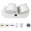 GloboStar Regency �������� ��������� ������ - ������ ����������� Bed Side Led 16W 1840lm 120� Ac 220-240V - Reading Up/Down Light - ��������� Usb 3A - �16.5 x �12 x �10cm - ������ ����� 4500K - ����� - (61377)