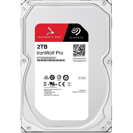 Seagate HDD, Ironwolf PRO,2TB,3.5', - (ST2000NE001)