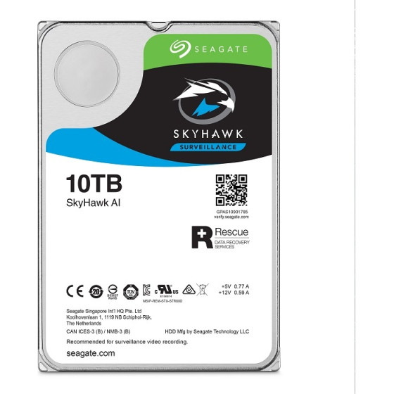 Seagate Skyhawk Ai 10TB,Sata 3 3,5'' - (ST10000VE001)