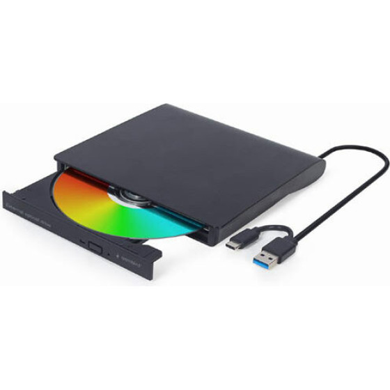 Gembird External Usb Dvd Drive Black - (DVD-USB-03)