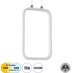 GloboStar Deroba �������� ��������� ������ Linear Design Led Cct 12W 1320lm 360� Ac 220-240V - �������� �������� ���� �������� On/Off All In One ����� 6000k+������ 4500k+����� 2700k �16 x �1.6 x �25.5cm - ����� - 3 Years Warranty - (61299)