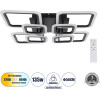 GloboStar ROYAL-S ��������� ������ Design Led Cct 135W 16200lm 360� Ac 220-240V - �������� �������� ���� ���������������� All In One ����� 6000k+������ 4500k+����� 2700k Dimmable �58.5 x �58.5 x �12cm - ����� - 3 Years Warranty - (61325)