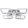 GloboStar ROYAL-S ��������� ������ Design Led Cct 135W 16200lm 360 Ac220-240V �������� �������� ���� ���������������� All In One ����� 6000k+������ 4500k+����� 2700k Dimmable �58.5 x �58.5 x �12cm - ����� ������ 3 Years Warranty - (61326)