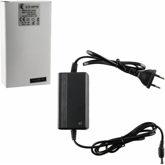 Volte-Tel Universal ����������o Desktop 12V 2A Dc Connector 5,5X2,1mm Me LED - (5205308328565)