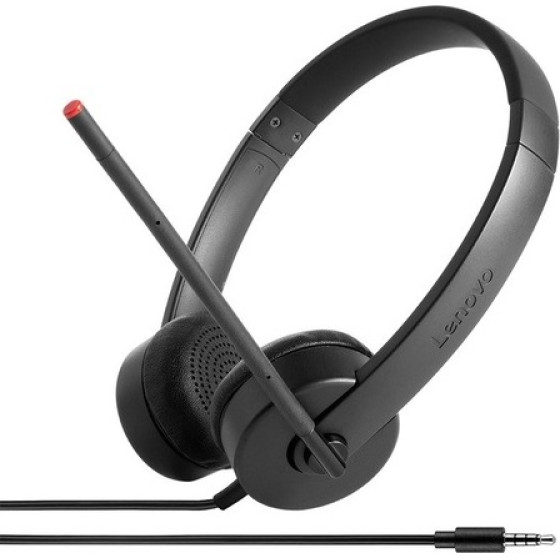 Lenovo Headset Essential Stereo Analog Black - (4XD0K25030)
