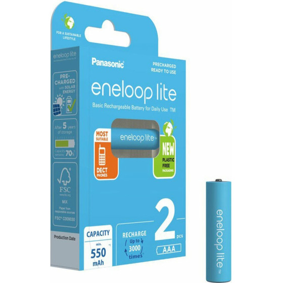 Panasonic ��������� ����������������� BK-4LCCE/2BE Aaa NI-Mh 550mAh 2/Blister Eneloop LITE
