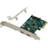 Powertech ����� ��������� Pcie �� 2x USB-C ASM1142 - (ST614)