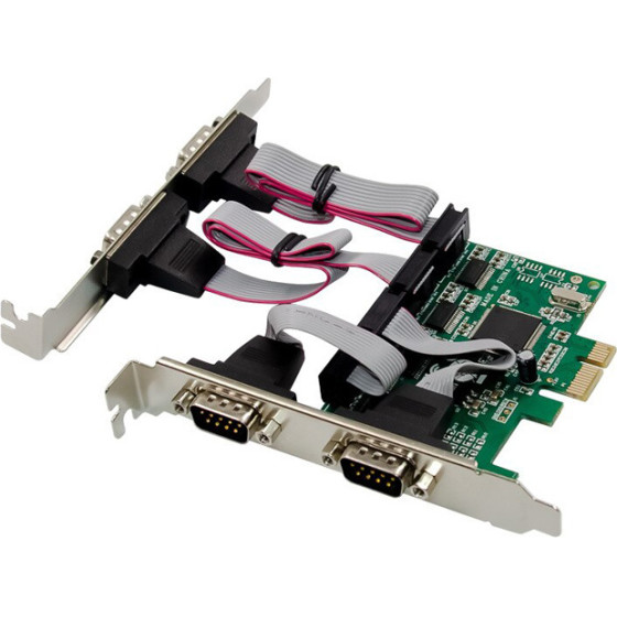 Powertech ����� ��������� Pcie �� 4x RS232 CH384L - (ST310)