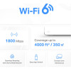 Mercusys Mesh Wi-Fi 6 System Halo H70X, 1.8GBps Dual Band, 2���, Ver. 1.0 - (HALO-H70X-2PACK)